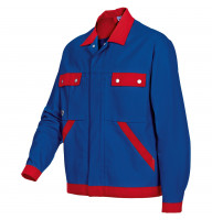 Comfort work jacket royal blue/red 1454-720-13 