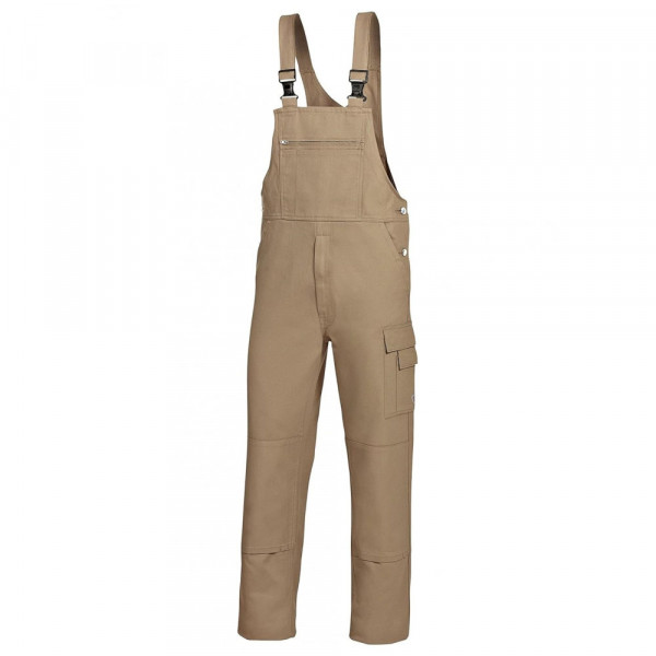 BP® Basic Work Bib & Brace 1482-060 with Knee Pad Pockets — 100% Cotton