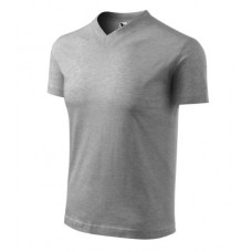 V-neck - dark gray melange