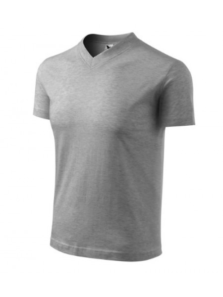 V-neck - dark gray melange