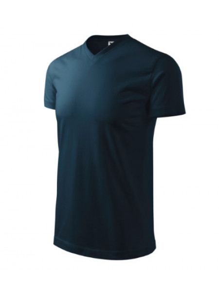 Heavy V-neck - navy blue
