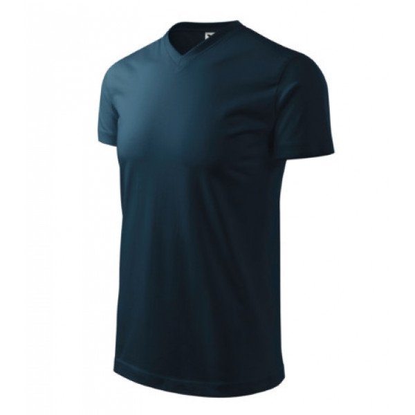 Heavy V-neck - navy blue