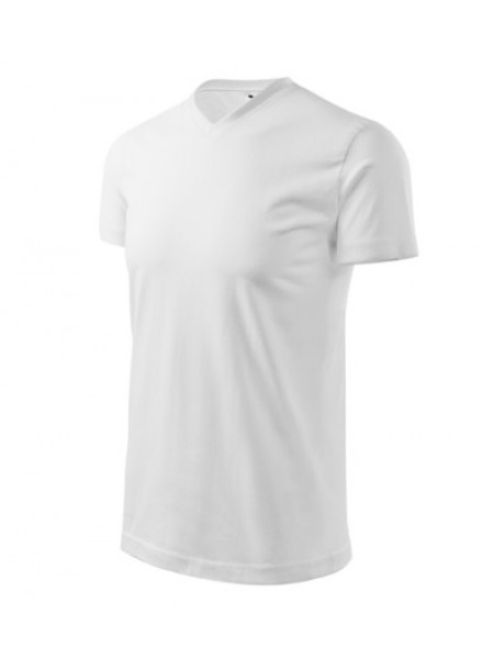 Heavy V-neck - white