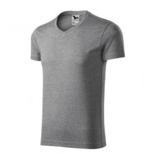 Slim Fit V-neck - dark gray melange