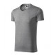 Slim Fit V-neck - dark gray melange