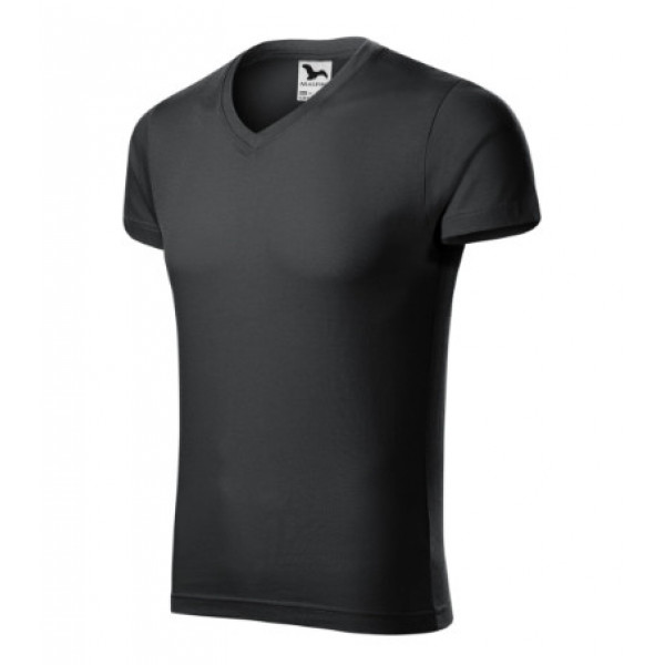 Slim Fit V-neck - ebony gray