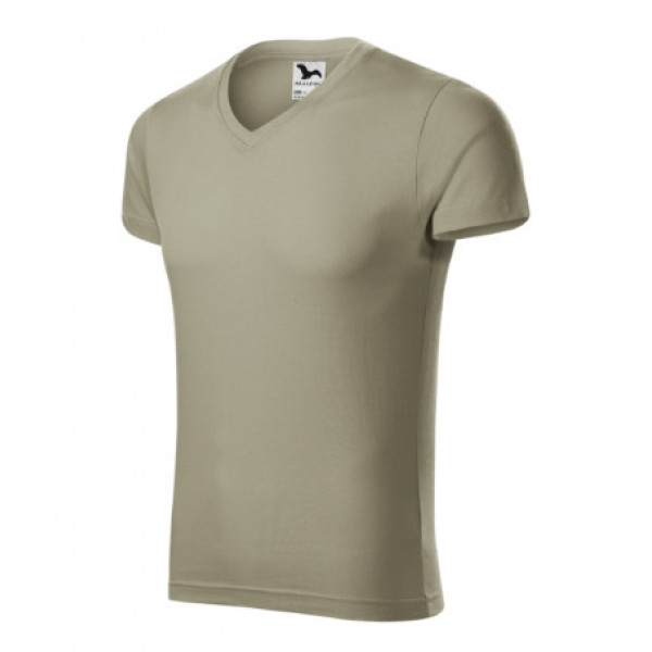 Slim Fit V-neck - light khaki