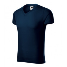 Slim Fit V-neck - navy blue