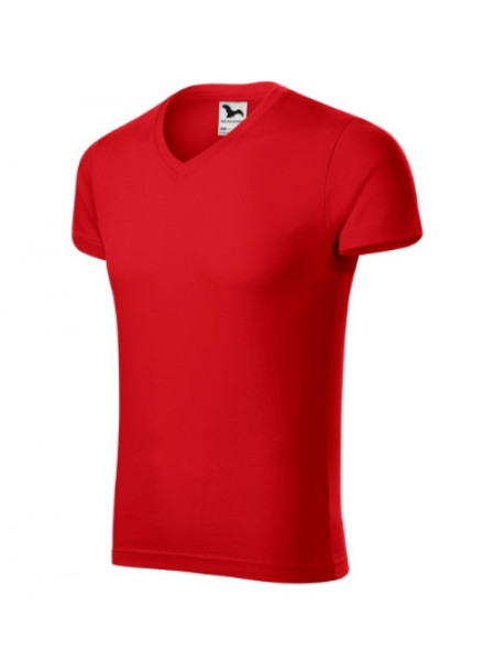 Slim Fit V-neck - red