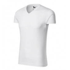 Slim Fit V-neck - white