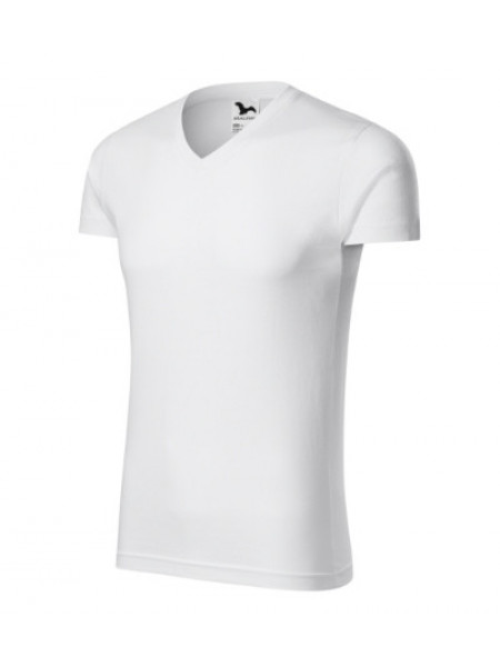 Slim Fit V-neck - white