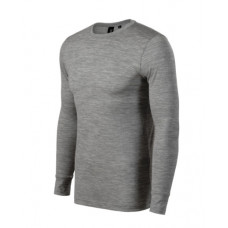 Merino Rise LS - dark gray melange