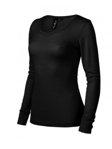 Merino Rise LS - black