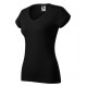 Fit V-neck - black