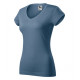 Fit V-neck - denim