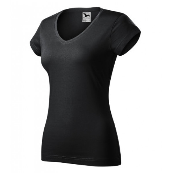 Fit V-neck - ebony gray