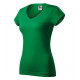 Fit V-neck - kelly green