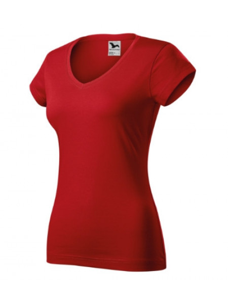 Fit V-neck - rot