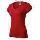 Fit V-neck - red