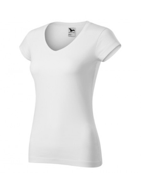 Fit V-neck - weiss
