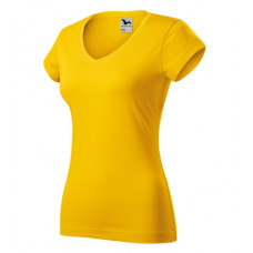 Fit V-neck - yellow