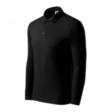 Pique Polo LS - black