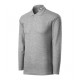 Pique Polo LS - dark gray melange