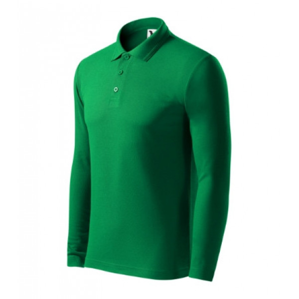 Pique Polo LS - kelly green