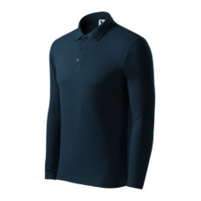 Pique Polo LS - navy blue
