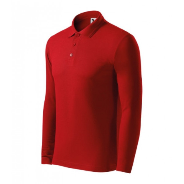 Pique Polo LS - red
