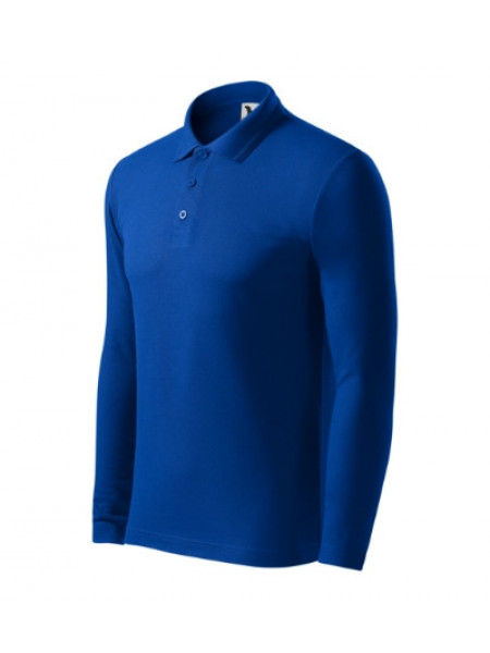 Pique Polo LS - royal blue