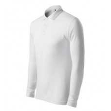 Pique Polo LS - white