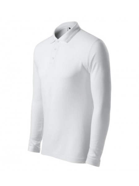 Pique Polo LS - white