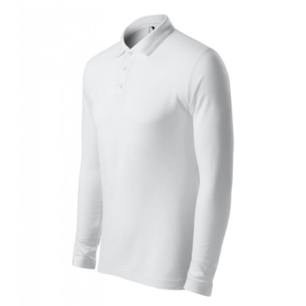 Pique Polo LS - white