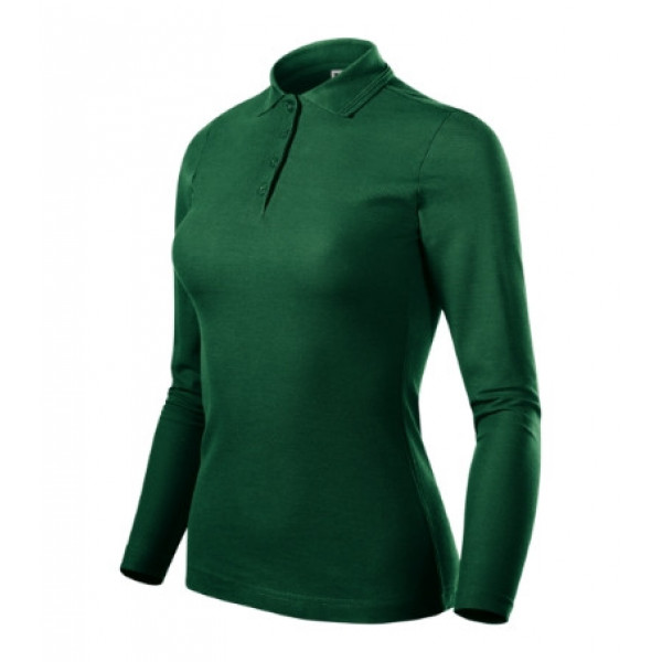 Pique Polo LS - dark green