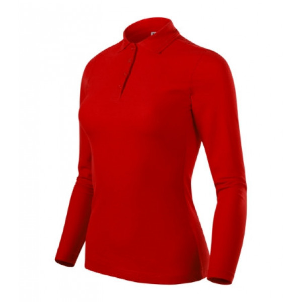 Pique Polo LS - red