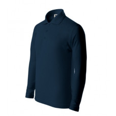 Pique Polo LS - navy blue