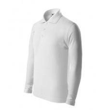 Pique Polo LS - white