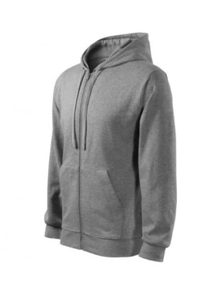 Trendy Zipper - dark gray melange