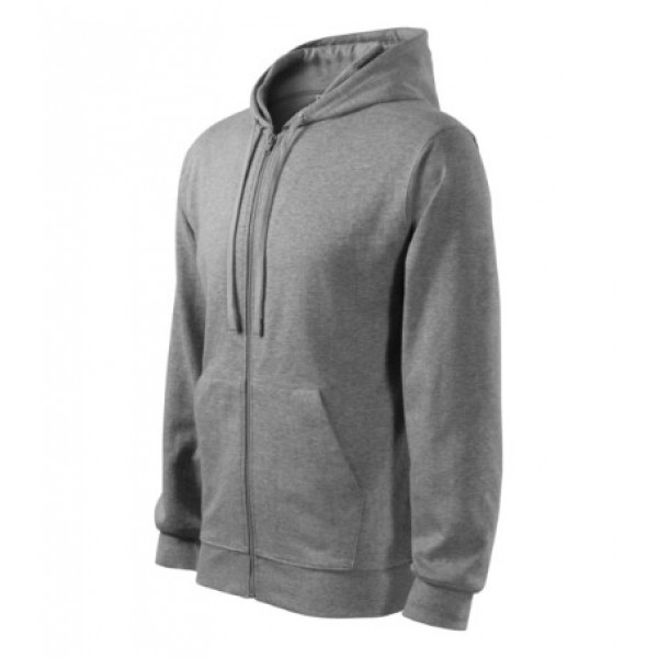 Trendy Zipper - dark gray melange