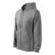 Trendy Zipper - dark gray melange