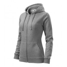 Trendy Zipper - dark gray melange