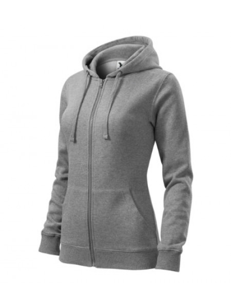 Trendy Zipper - dark gray melange