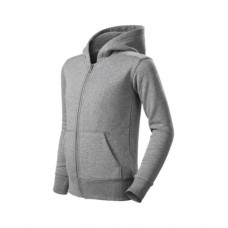 Trendy Zipper - dark gray melange