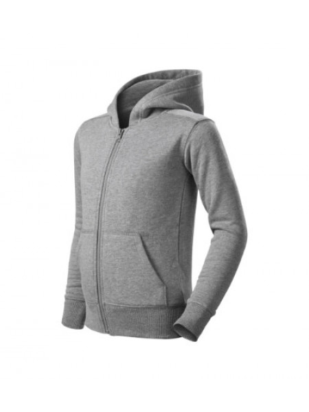 Trendy Zipper - dark gray melange