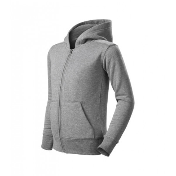 Trendy Zipper - dark gray melange