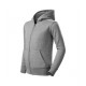 Trendy Zipper - dark gray melange