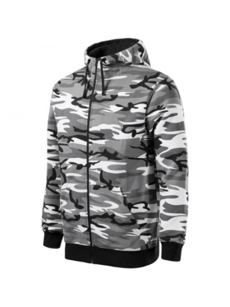 Camo Zipper - camouflage grau
