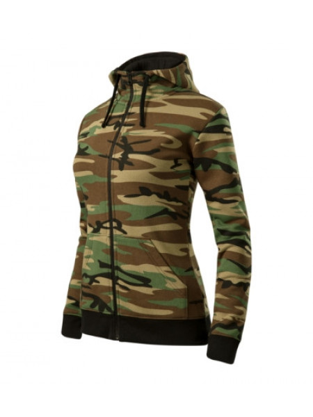 Camo Zipper - camouflage braun