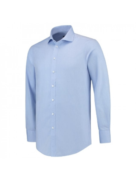 Fitted Stretch Shirt - blue